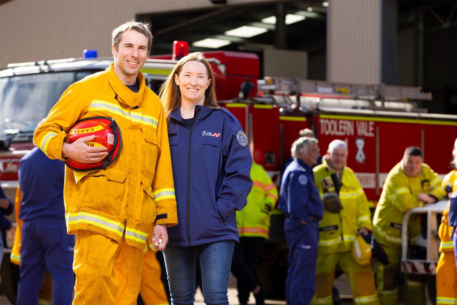 Captain Jared Watson and Deb Watson